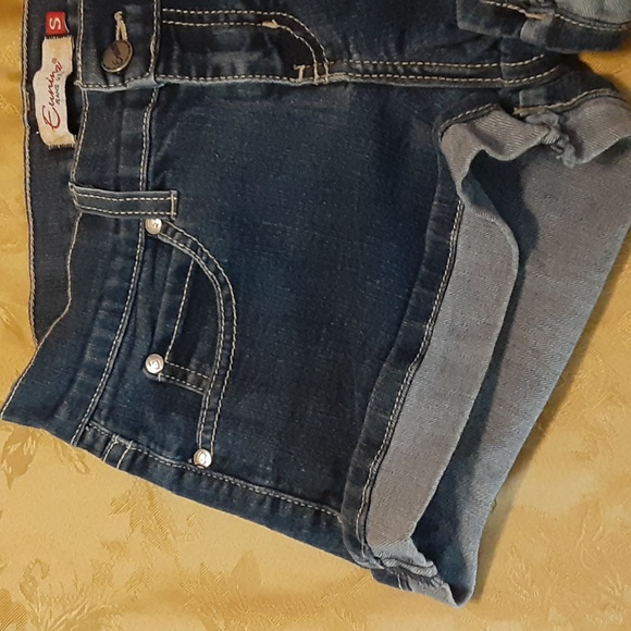 EUNINA JEANS USA BEAUTIFUL SHORT JEANS STRETCH Size S WOMENS Color Blue - Picture 5 of 10